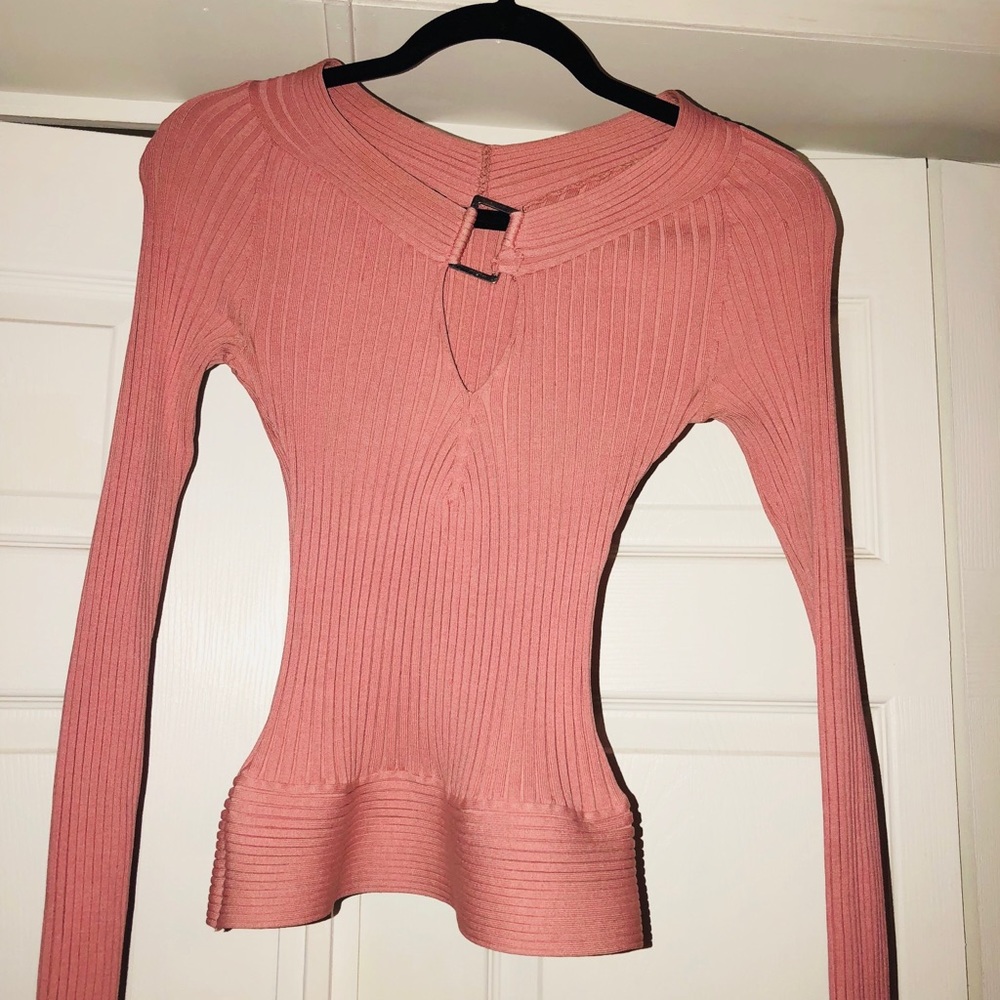BeBe bandage long sleeved sweater